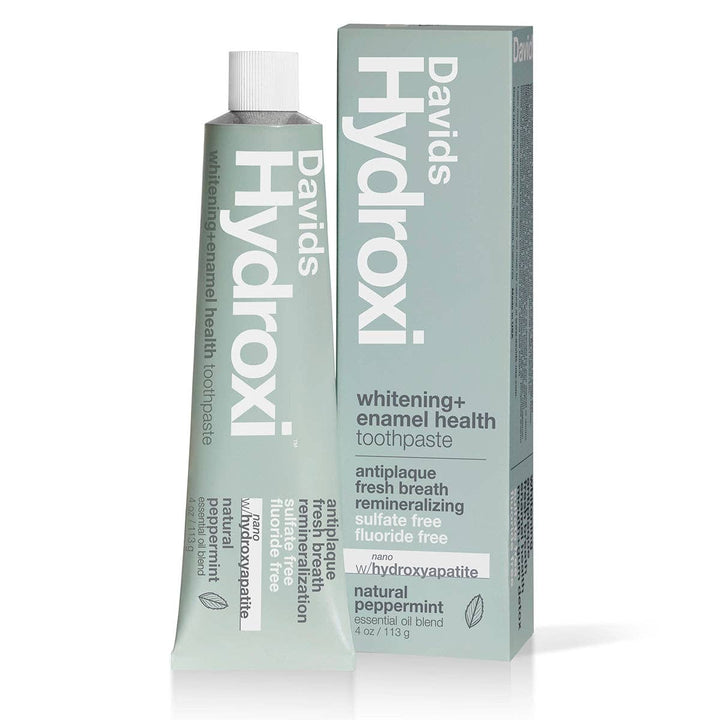 Davids Hydroxi™ Whitening + Enamel Health Nano Hydroxyapatite Premium Toothpaste | Peppermint - Echo Market