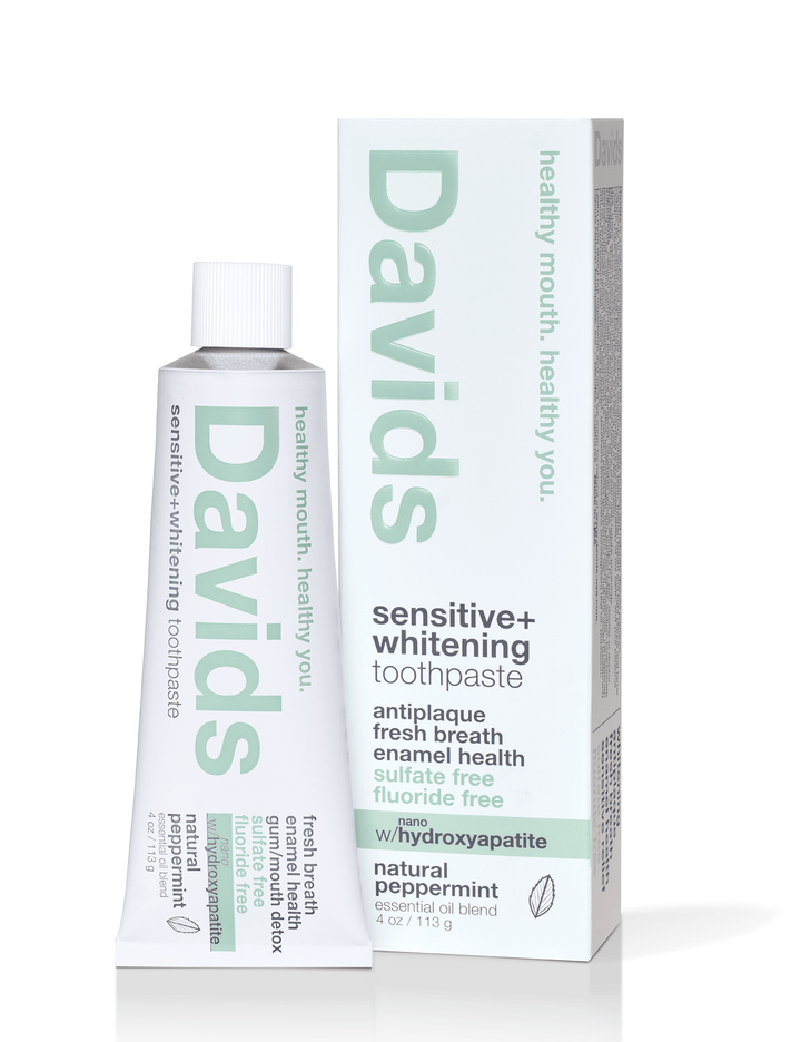 Davids Sensitive + Whitening Nano - Hydroxyapatite Premium Toothpaste | Peppermint - Echo Market
