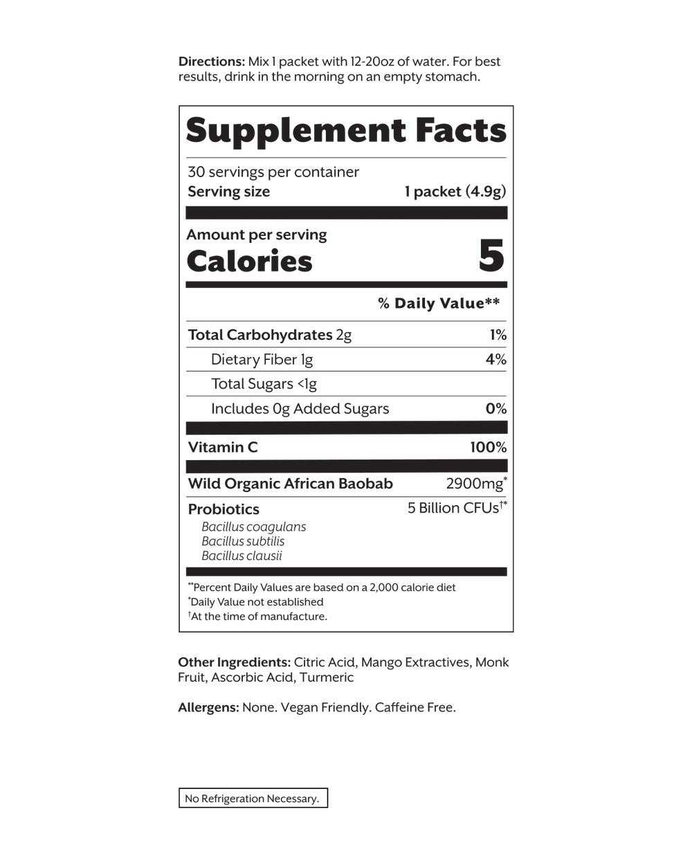 Debloat | Prebiotic + Probiotic | Tropical Mango - Echo Market