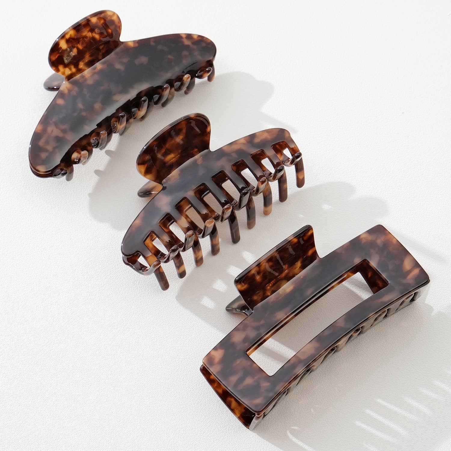 Deep Tortoise Large | Assorted Large Claw Clips - Echo Market