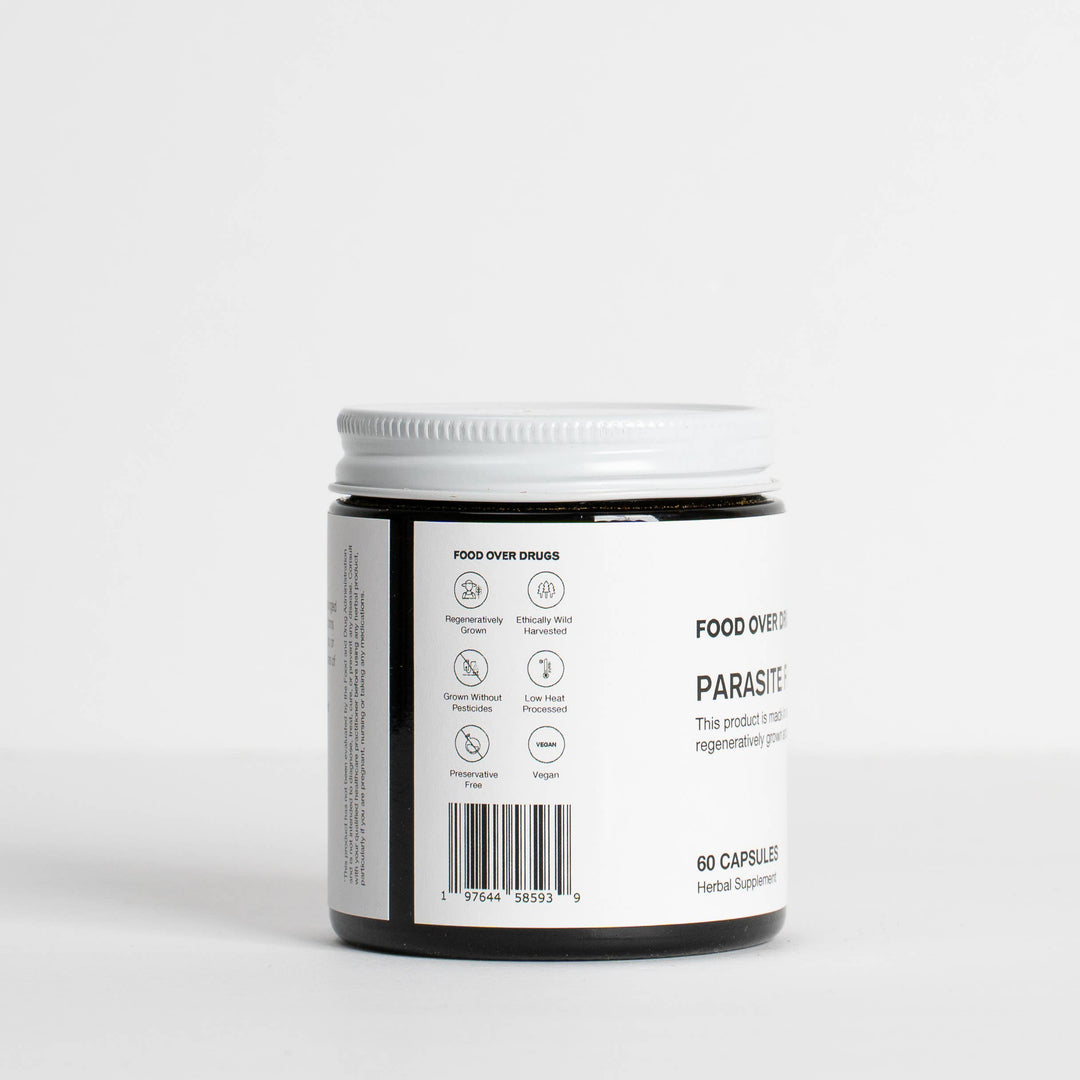 Supplement jar with label on a white background