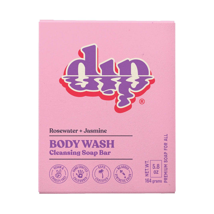 Dip Body Wash Cleansing Soap Bar | Rosewater &amp; Jasmine - Echo Market