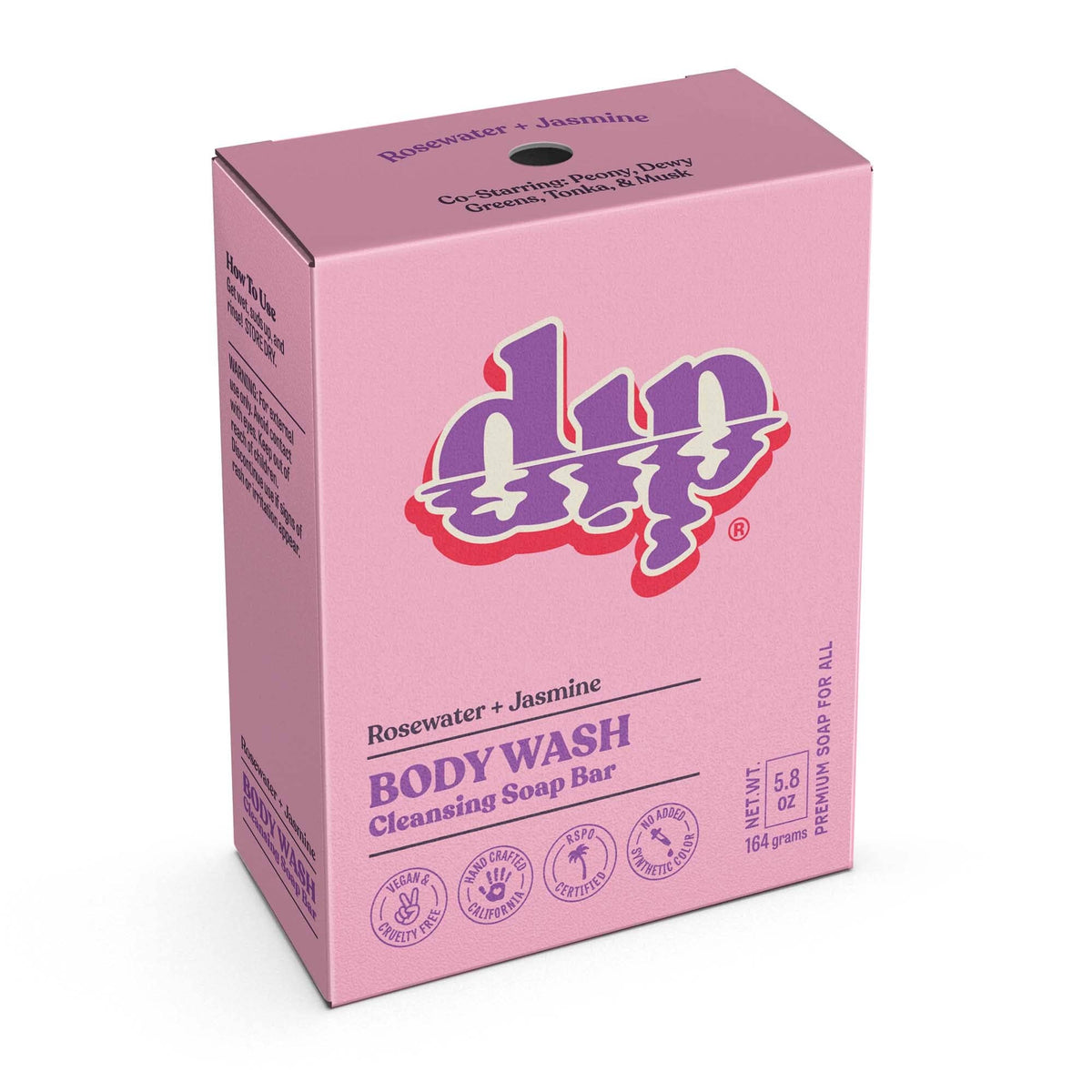 Dip Body Wash Cleansing Soap Bar | Rosewater & Jasmine - Echo Market