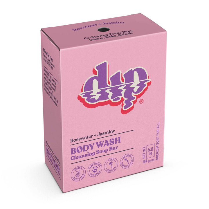 Dip Body Wash Cleansing Soap Bar | Rosewater &amp; Jasmine - Echo Market