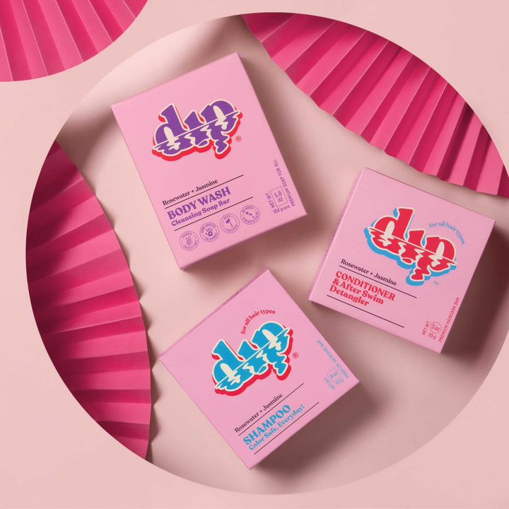 Dip Body Wash Cleansing Soap Bar | Rosewater &amp; Jasmine - Echo Market