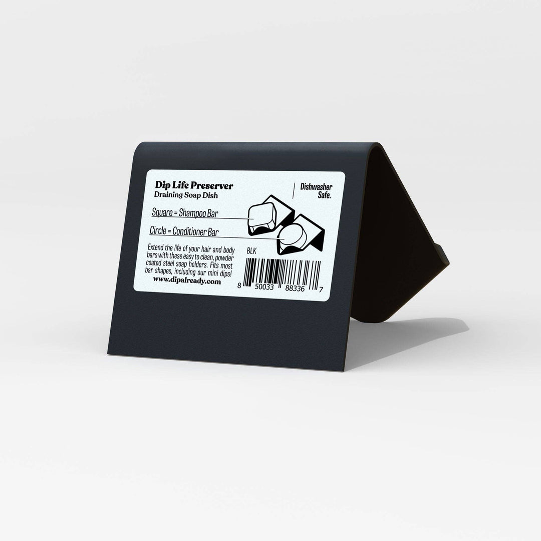 Dip Life Preserver | Black Draining Soap Dish - Echo Market