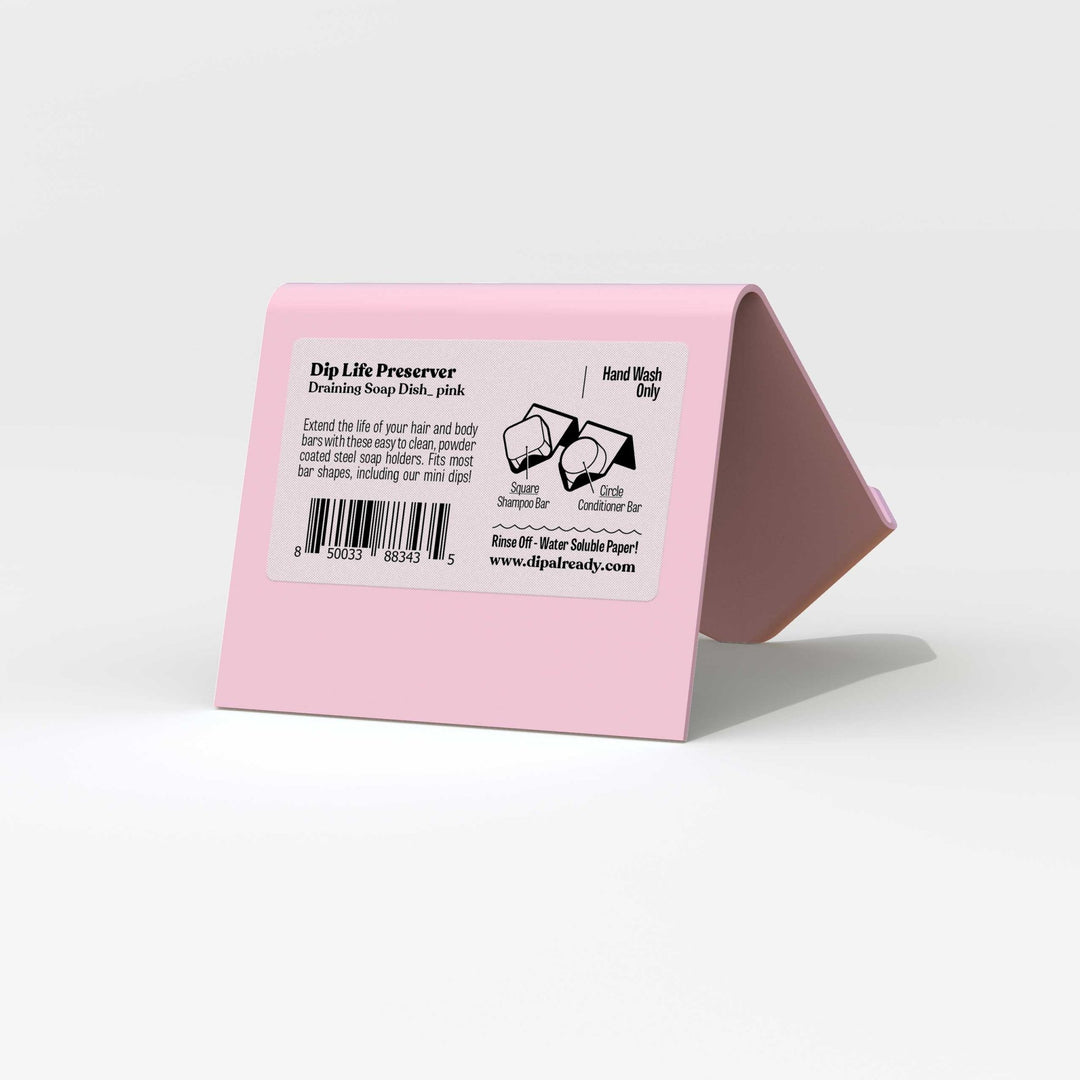 Dip Life Preserver | Light Pink Draining Soap Dish - Echo Market