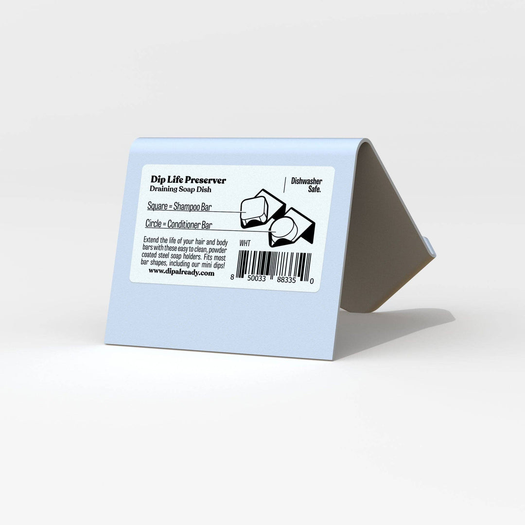 Dip Life Preserver | White Draining Soap Dish - Echo Market