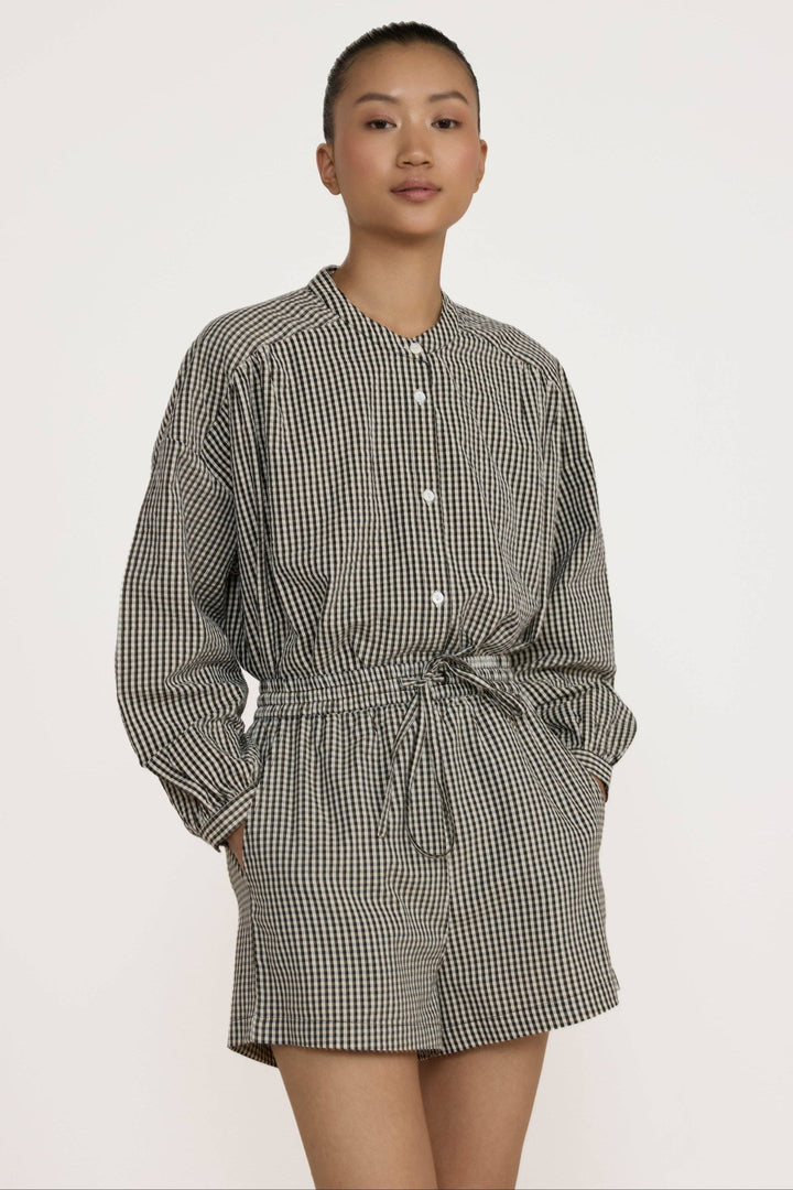 Easy Shorts | Black Gingham - Echo Market