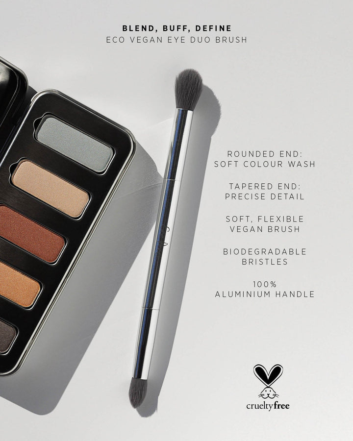 Eco Vegan Eye Duo Brush - Echo Market