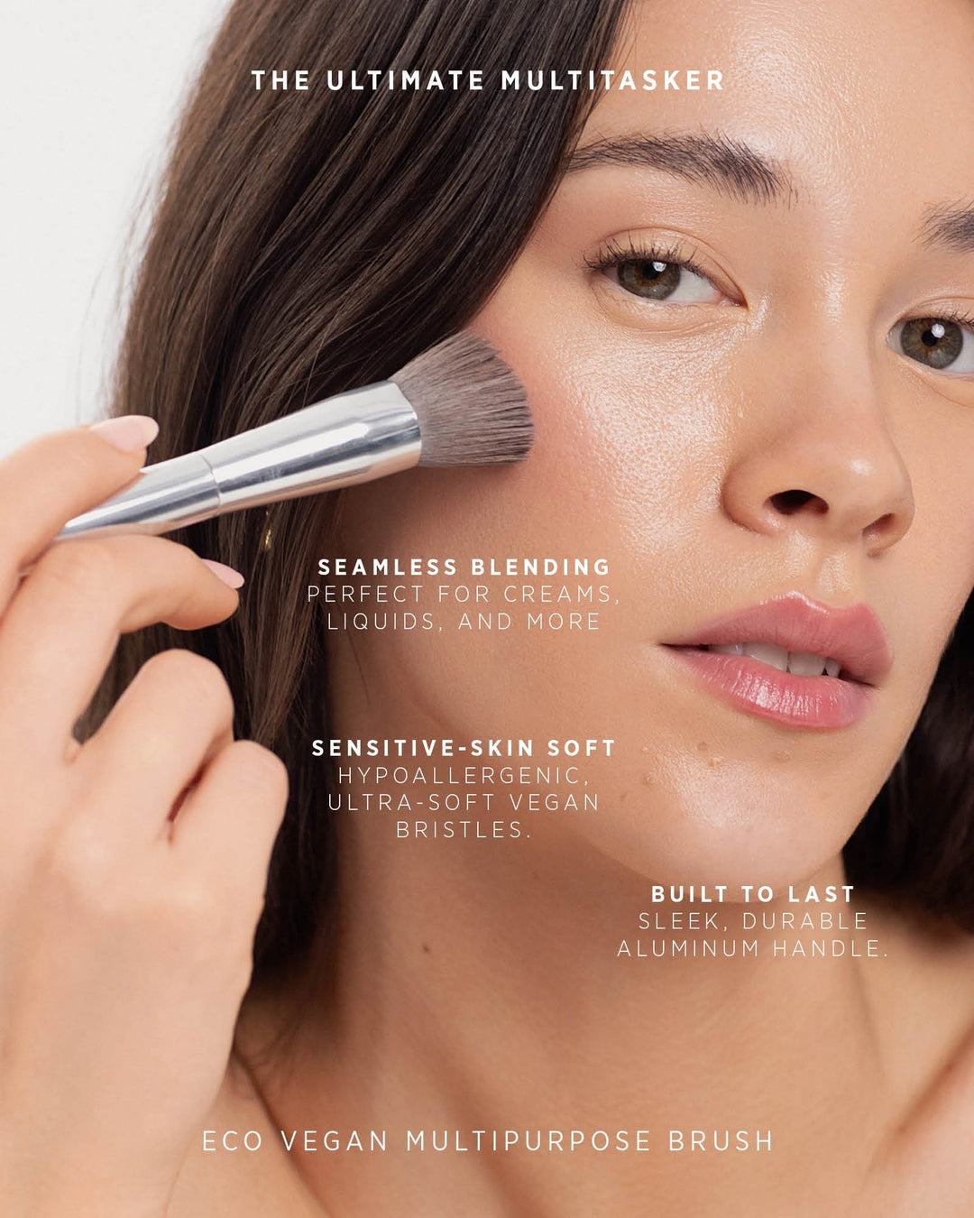 Eco Vegan Multipurpose Brush | Aluminum Handle - Echo Market
