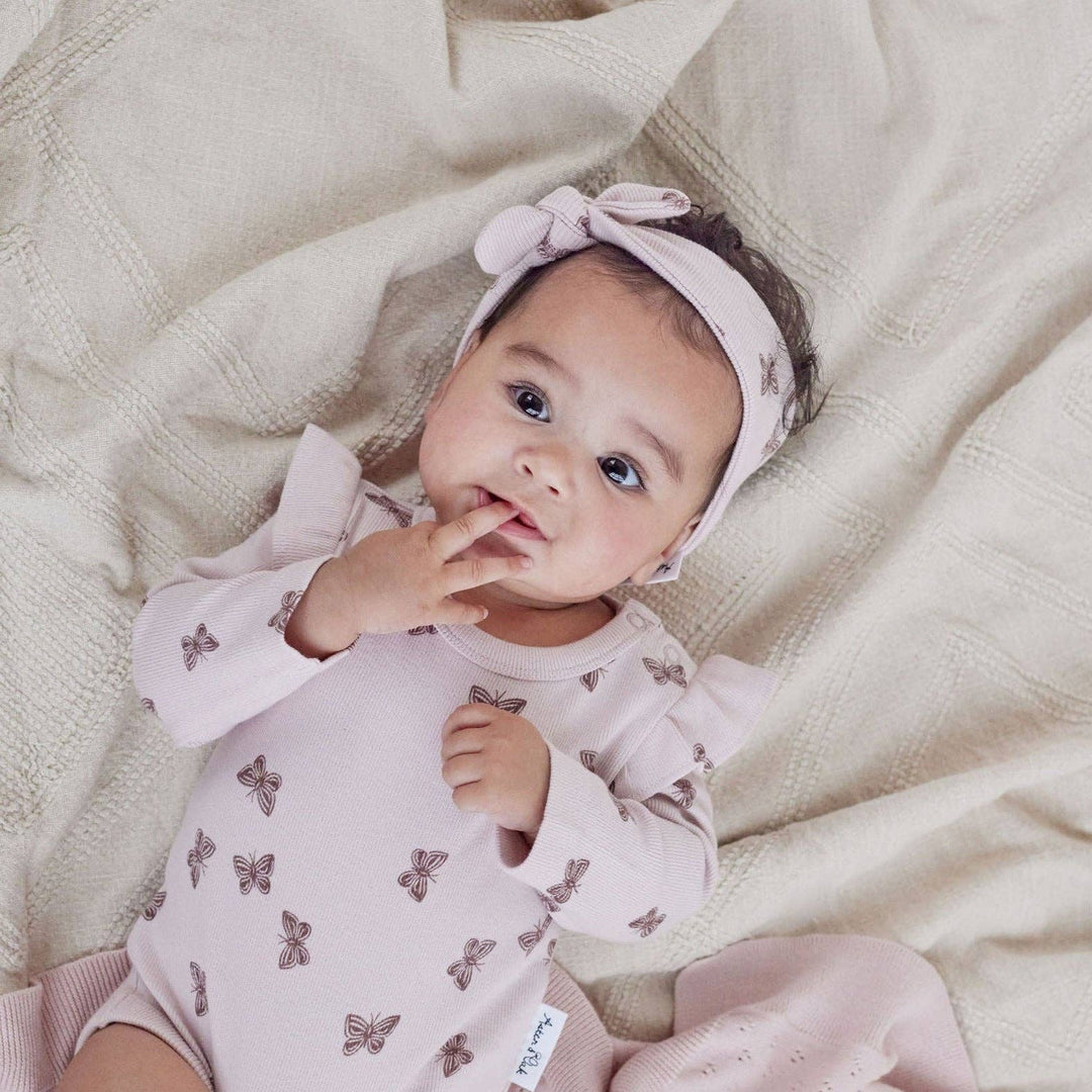 Butterfly Rib Headband | Violet