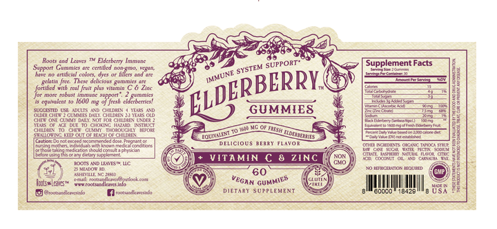 Elderberry Gummies with Zinc + Vitamin C - Echo Market