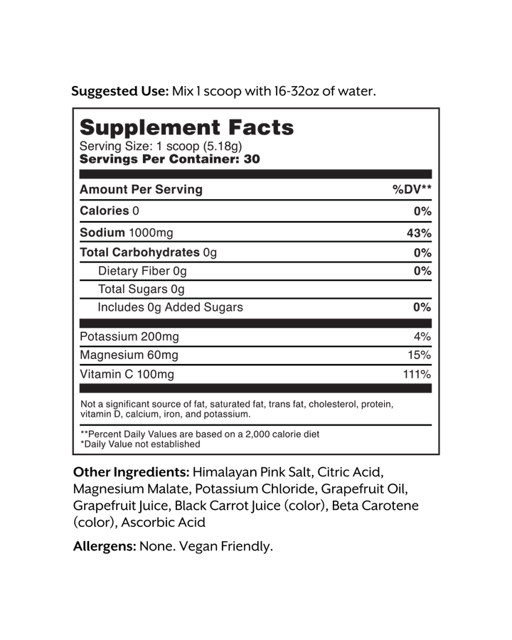 Electrolyte Drink Mix | Grapefruit - Echo Market