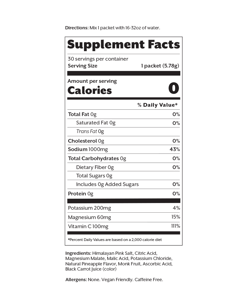 Electrolyte Drink Mix | Salted Pineapple - Echo Market