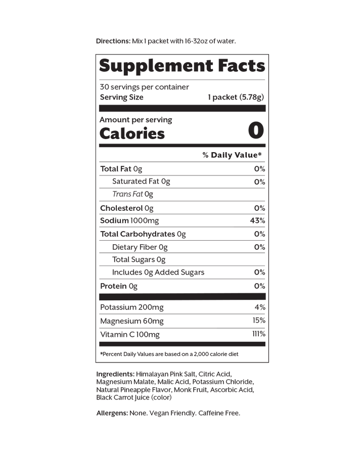 Electrolyte Drink Mix | Salted Pineapple - Echo Market