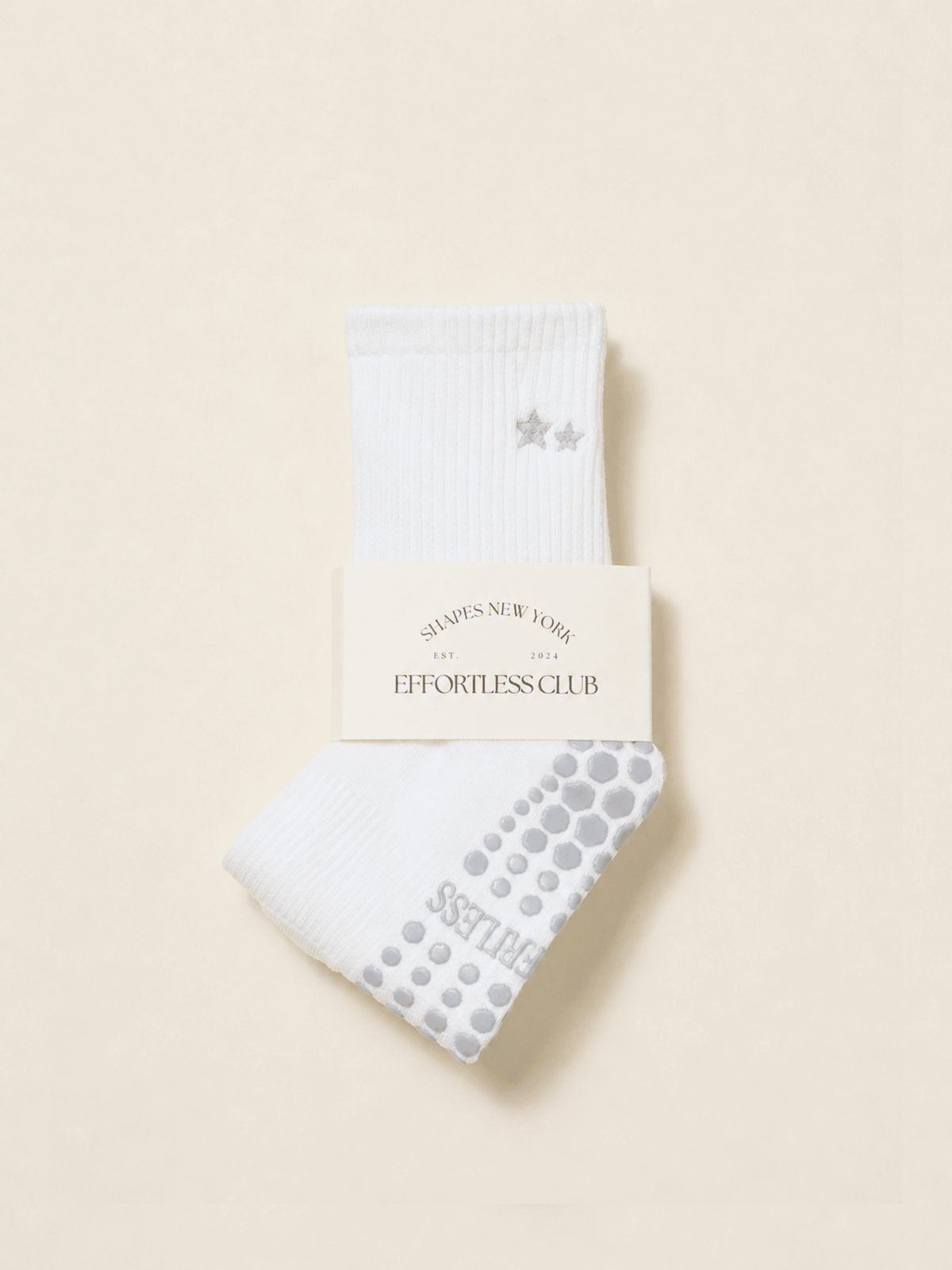 ⭐ Embroidery Star Grip Sock | Pilates Socks - Echo Market