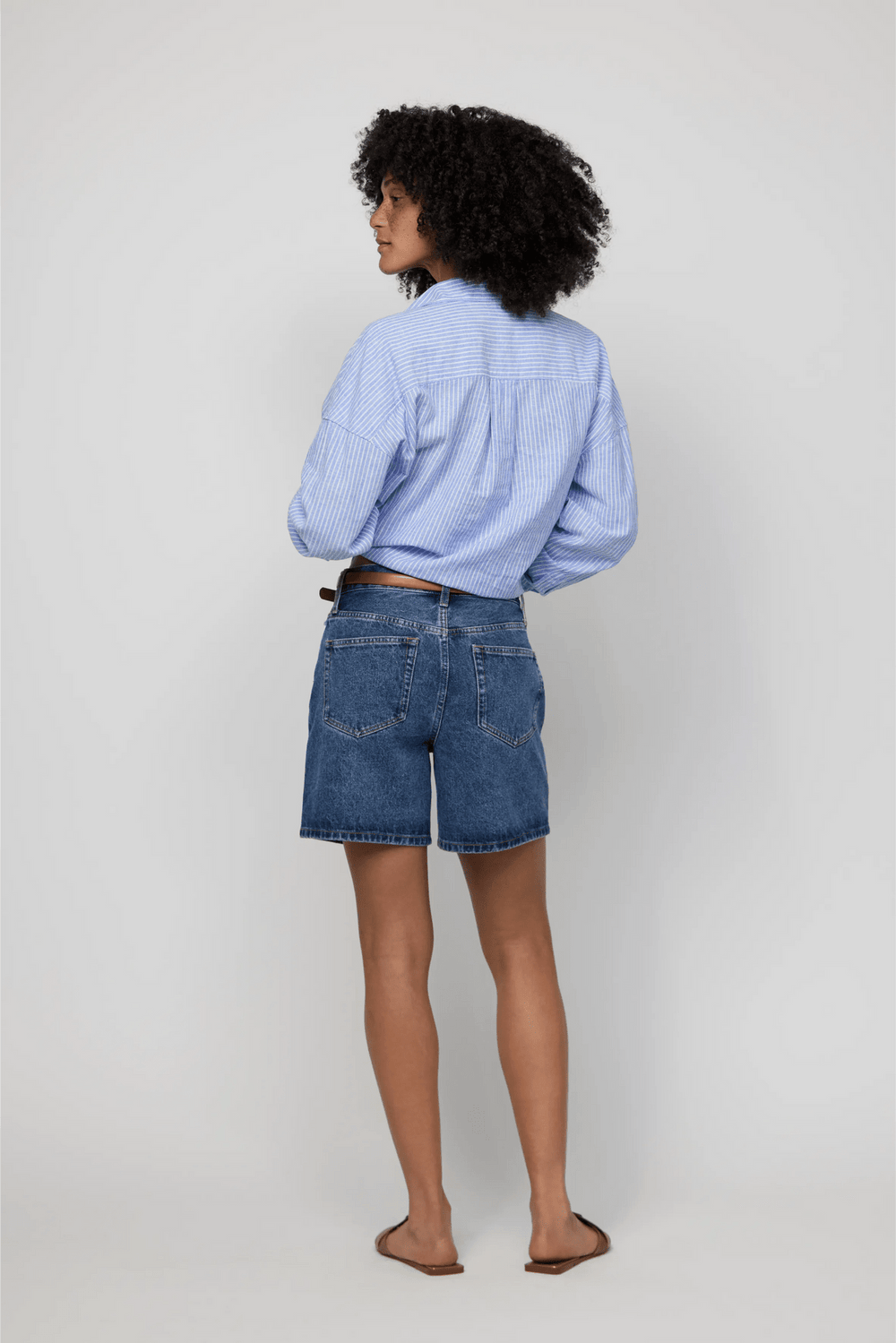Emmerson High Rise Long Shorts | Medium Worn - Echo Market