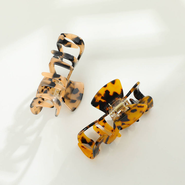 Esme Large | Classic Large Wavy Claw Clip - Echo Market