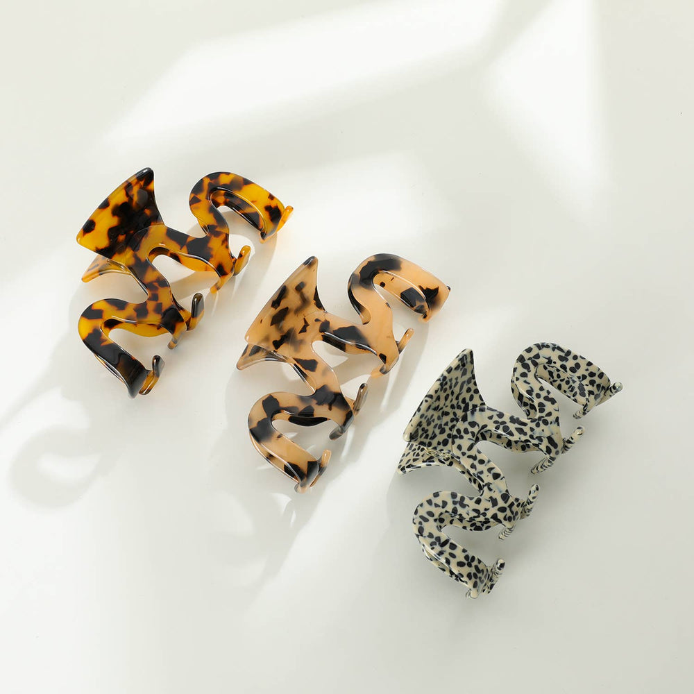 Esme Large | Classic Large Wavy Claw Clip - Echo Market