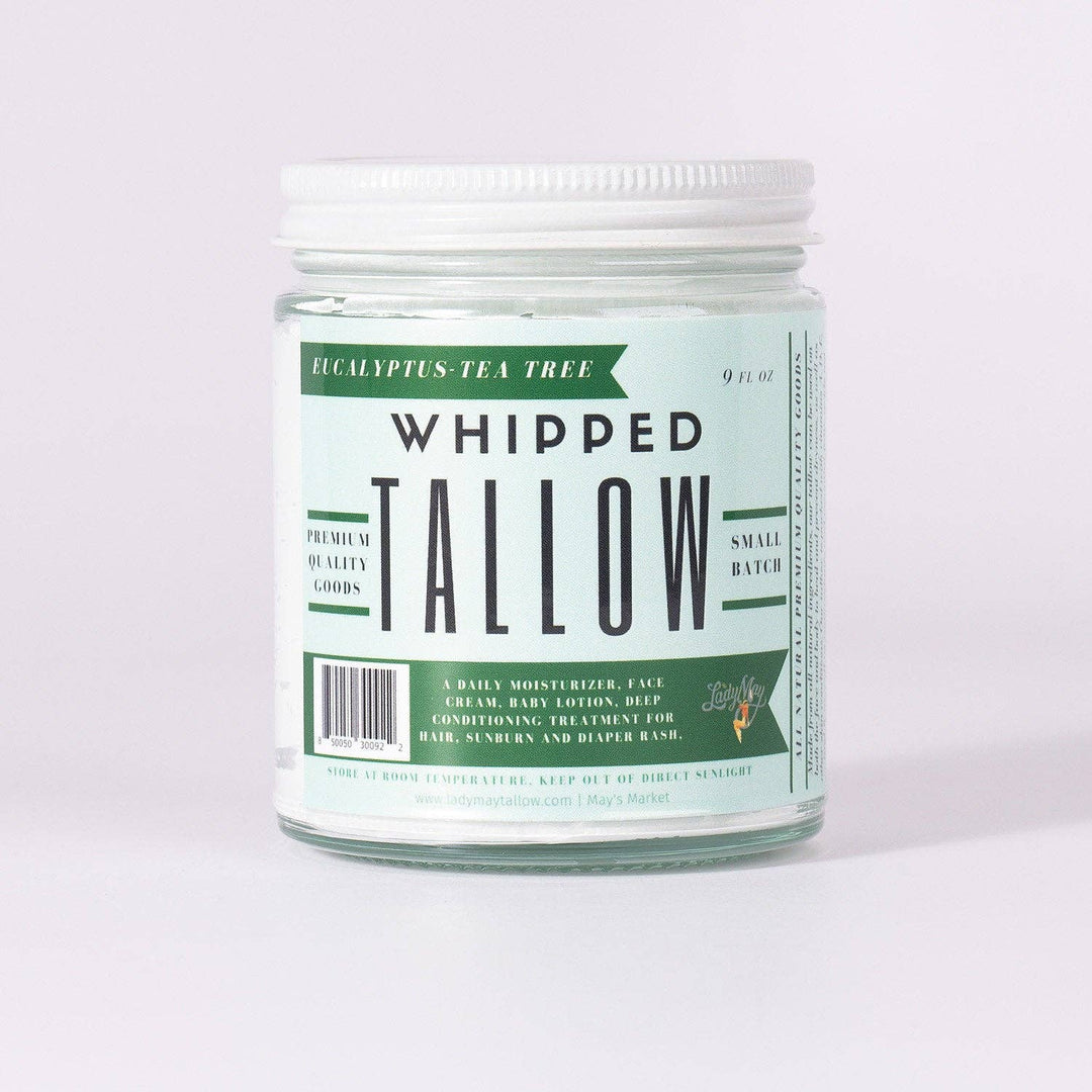 Eucalyptus Tea Tree Whipped Tallow | All Natural Grass Fed Beef Tallow Moisturizer - Echo Market