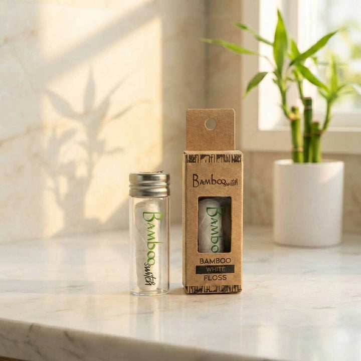 Vegan Bamboo Floss | Natural White
