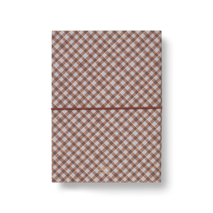 Fabric Lined Notebook | Petals &amp; Plaid - Echo Market