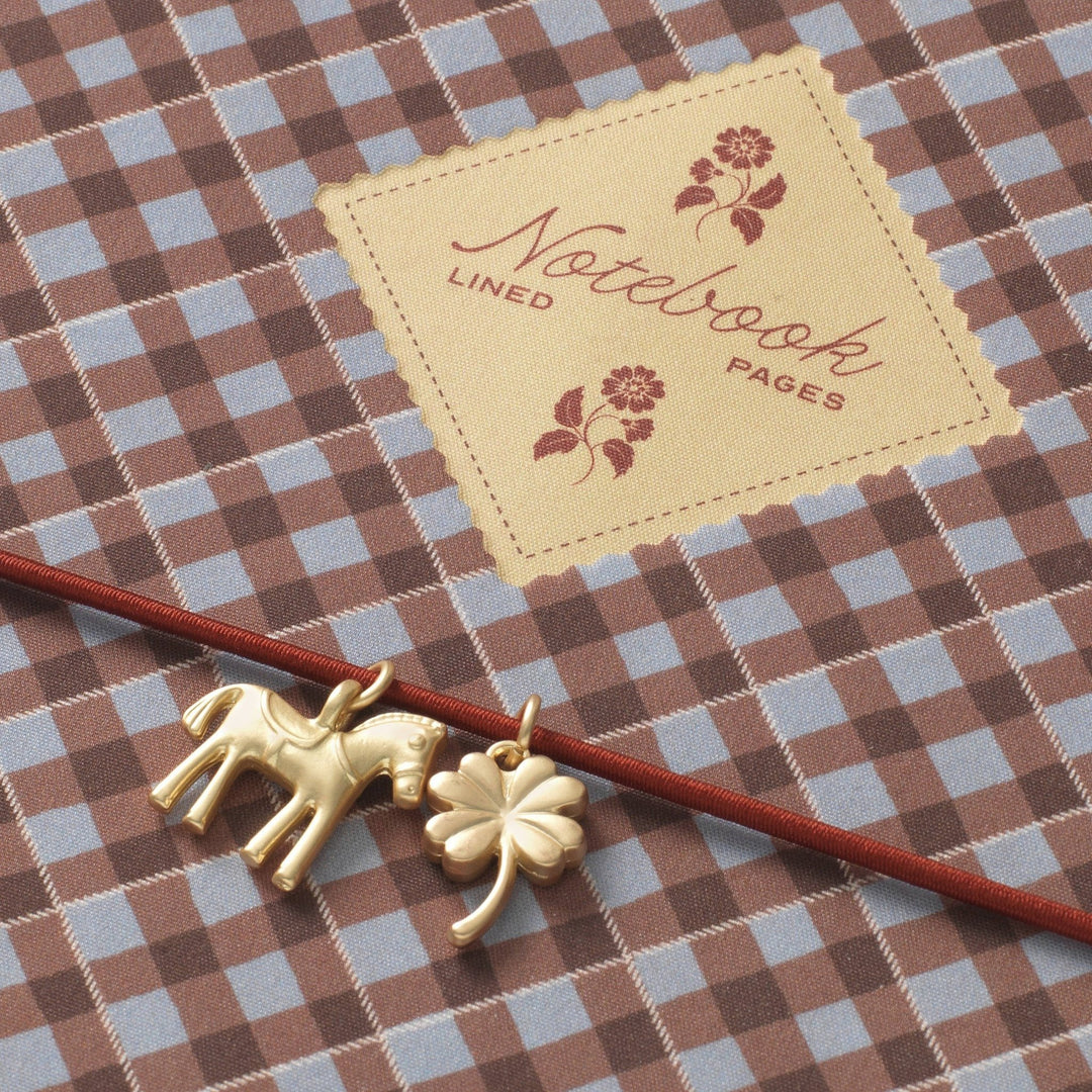 Fabric Lined Notebook | Petals &amp; Plaid - Echo Market
