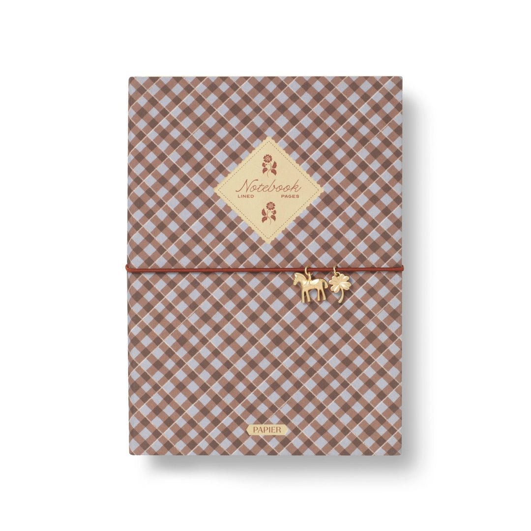 Fabric Lined Notebook | Petals &amp; Plaid - Echo Market