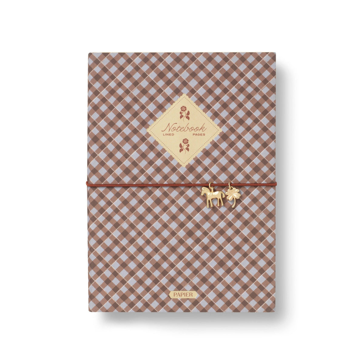 Fabric Lined Notebook | Petals & Plaid - Echo Market