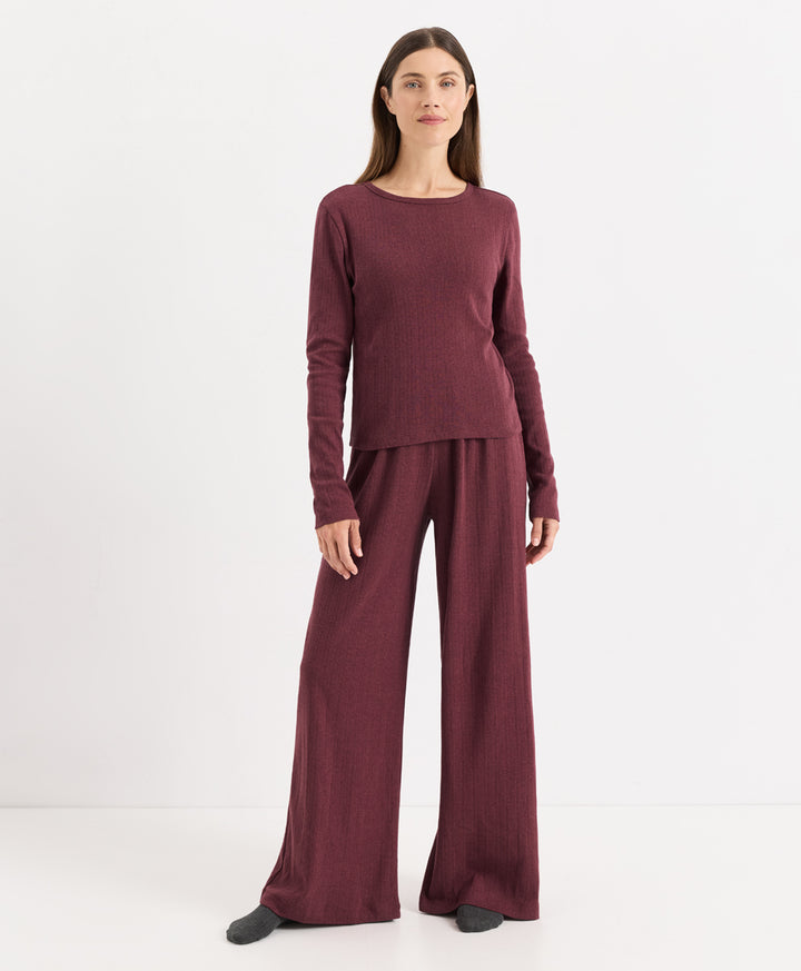 Organic Pointelle Long Sleeve Sleep Set