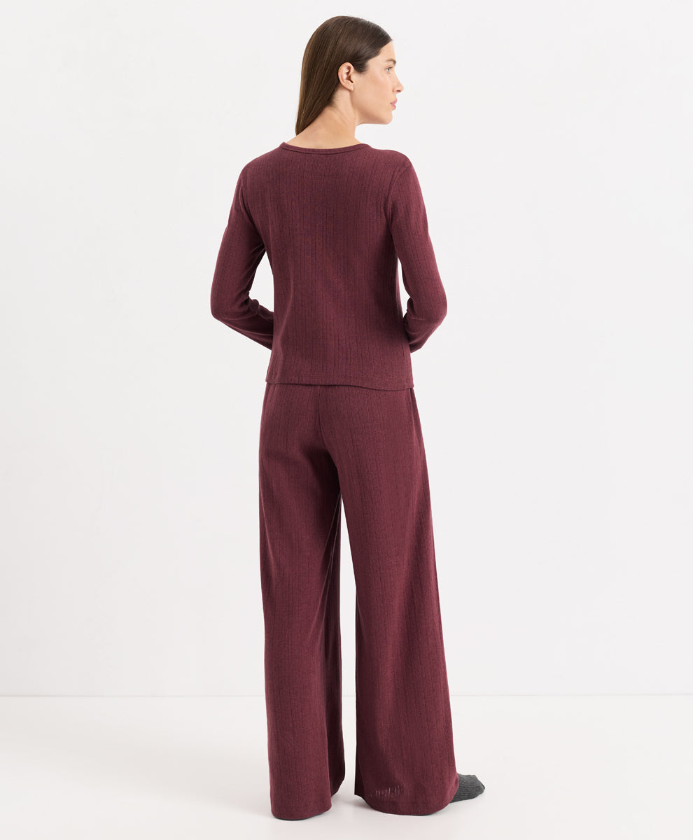 Organic Pointelle Long Sleeve Sleep Set