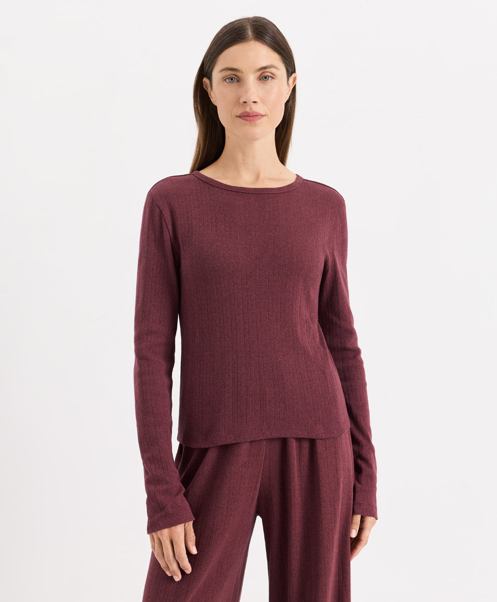 Organic Pointelle Long Sleeve Sleep Set