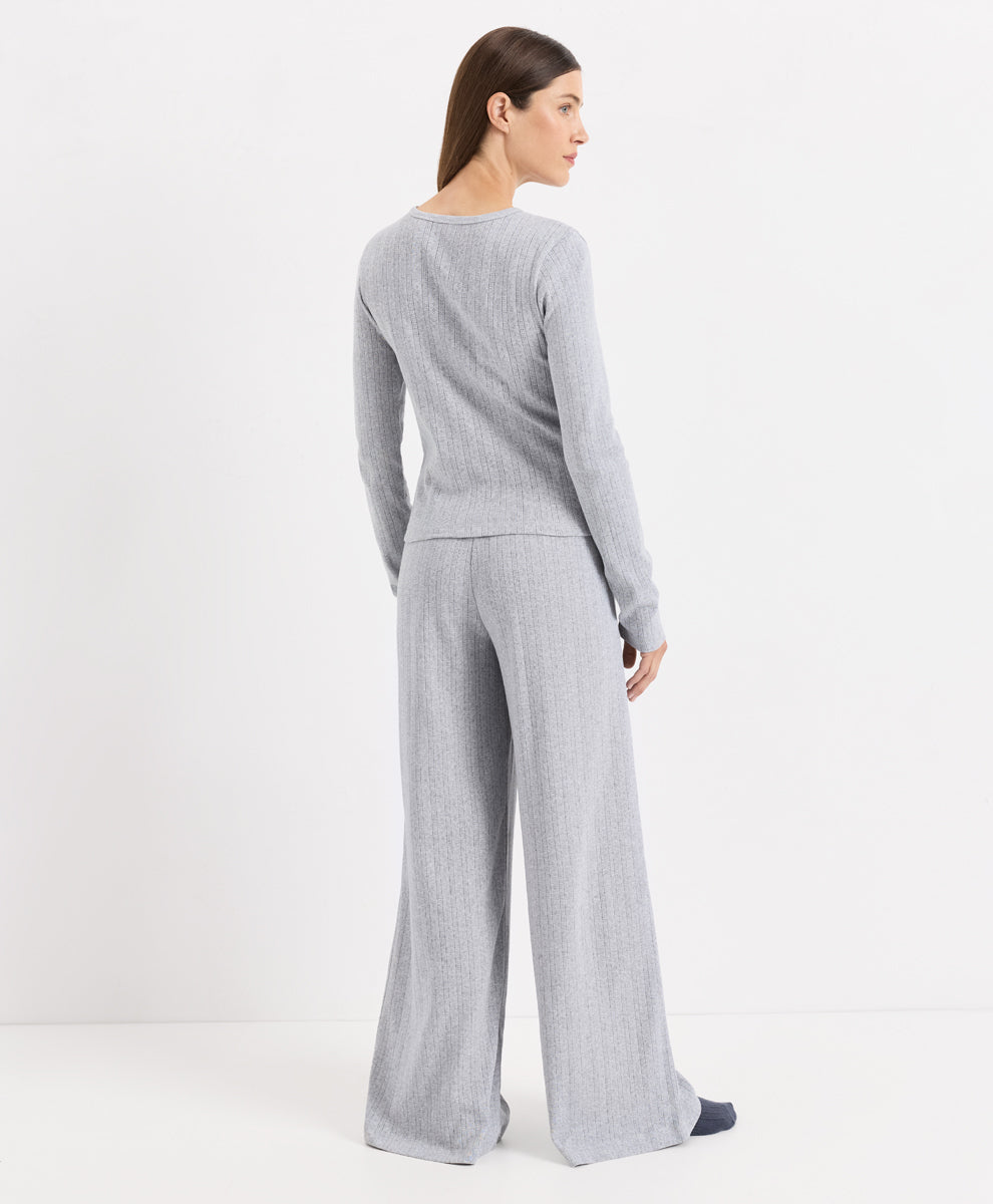 Organic Pointelle Long Sleeve Sleep Set