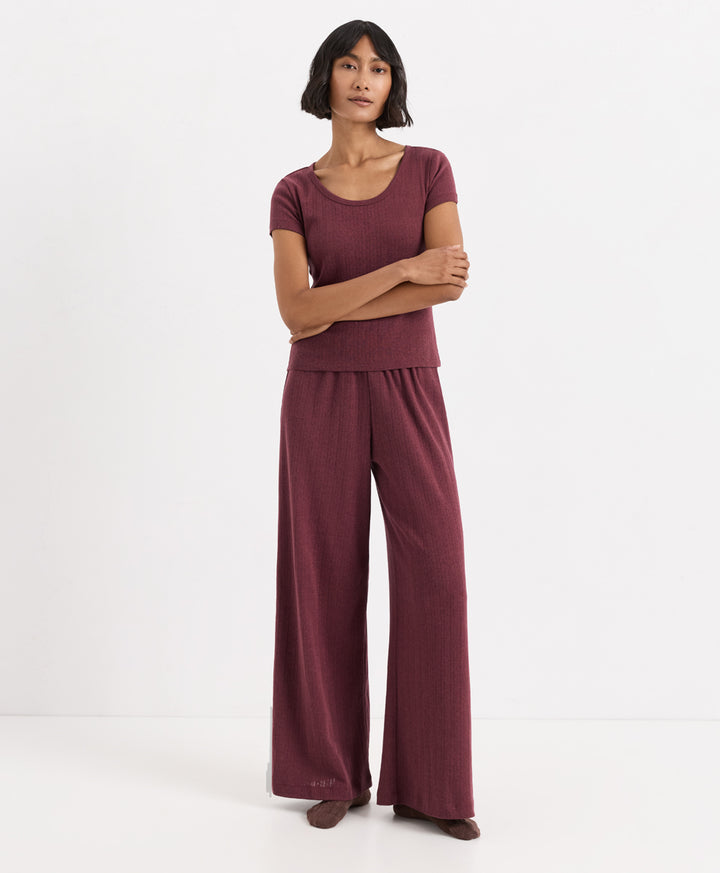 Organic Pointelle Short Sleeve Sleep Set