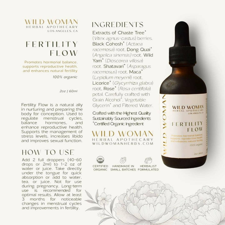 Fertility Flow Tincture | Women's Herbal Hormone Balance - Echo Market