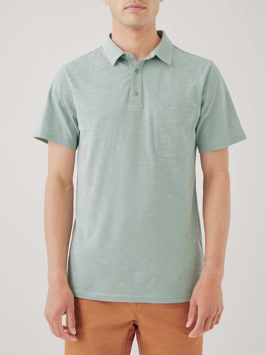 Field Midweight Slub Polo - Echo Market