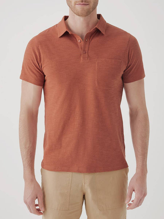 Field Midweight Slub Polo - Echo Market