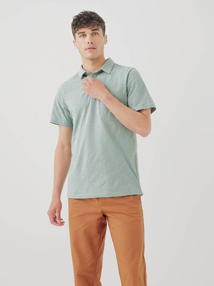 Field Midweight Slub Polo - Echo Market