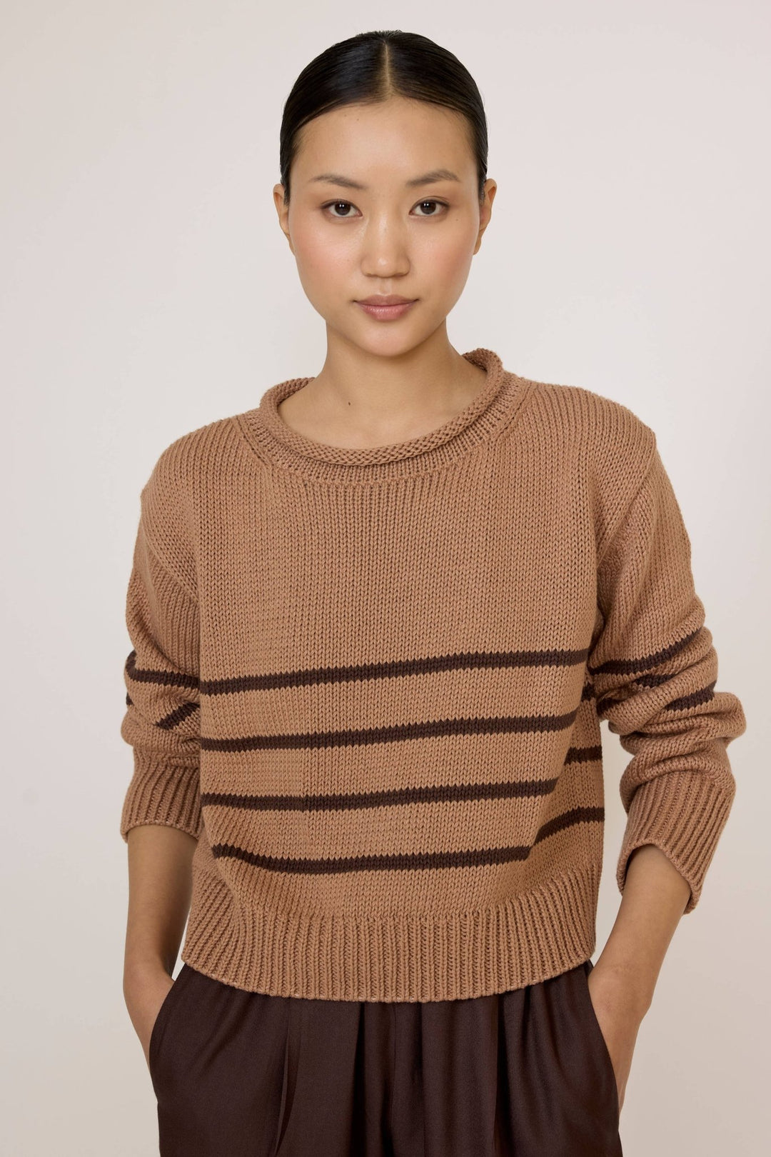 Field Sweater | Acorn Stripe - Echo Market