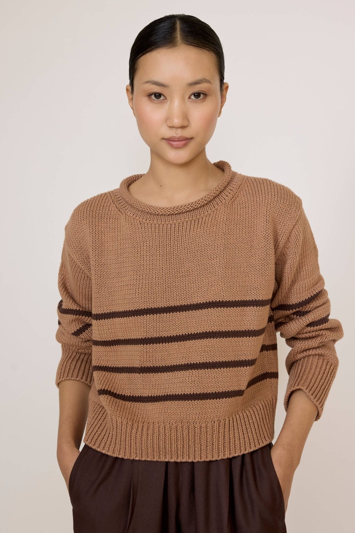 Field Sweater | Acorn Stripe - Echo Market
