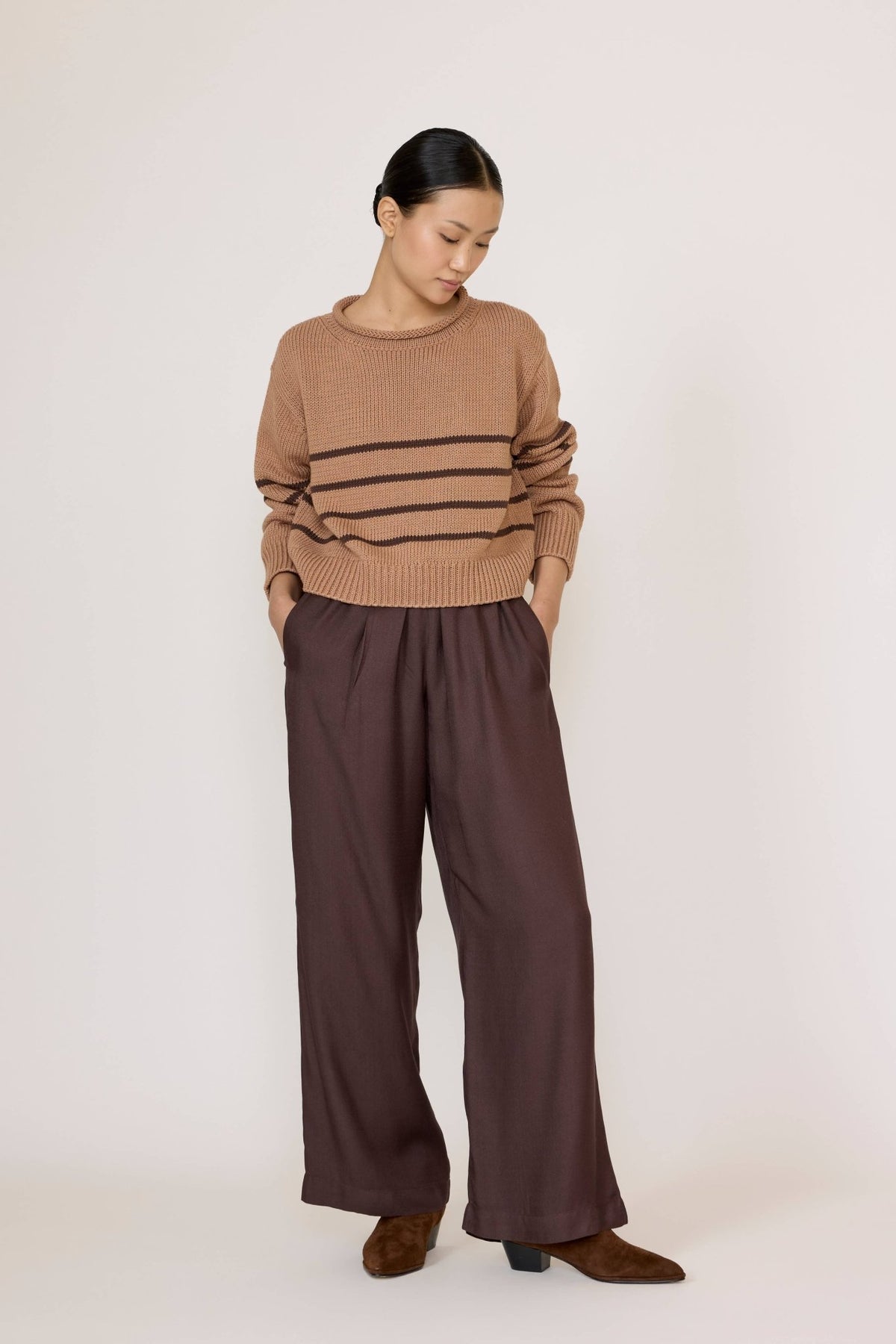 Field Sweater | Acorn Stripe - Echo Market