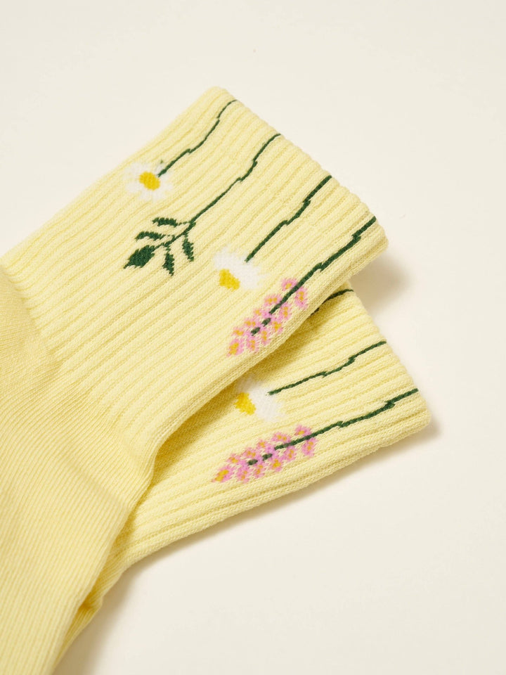 🌿 Flower Stem Grip Sock | Pilates Socks - Echo Market