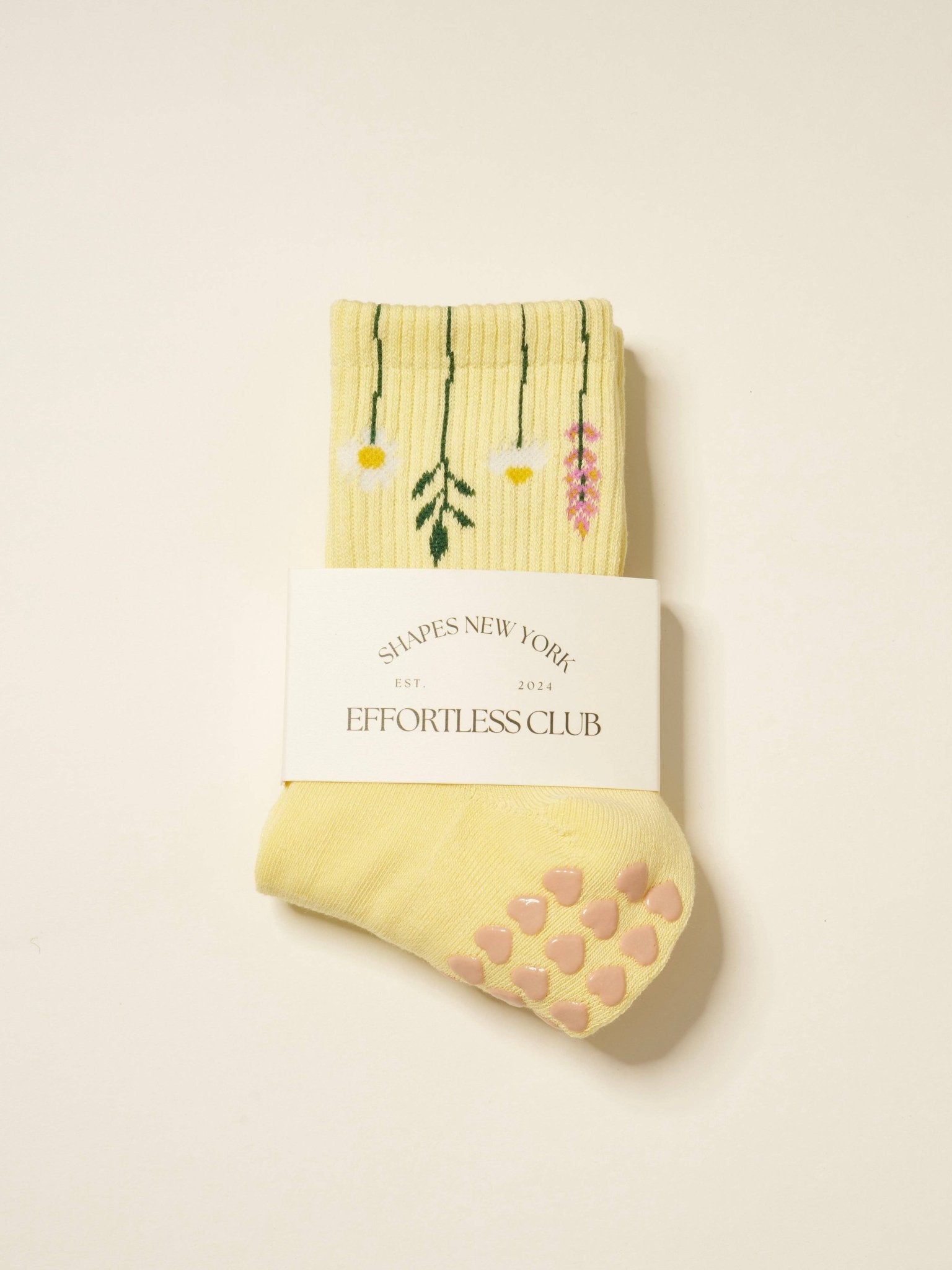 🌿 Flower Stem Grip Sock | Pilates Socks - Echo Market