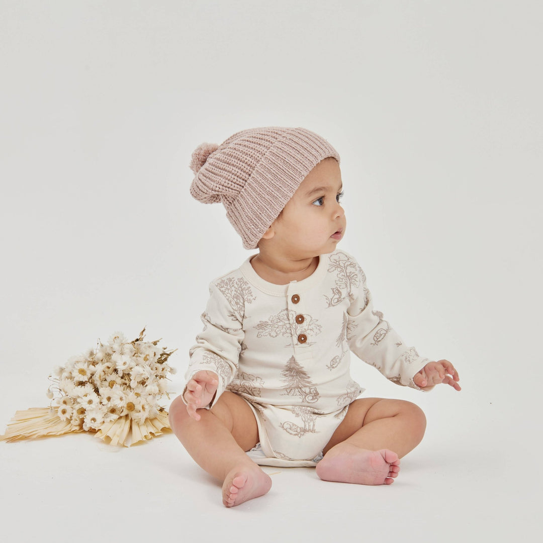 Fox Woods Henley Onesie - Echo Market