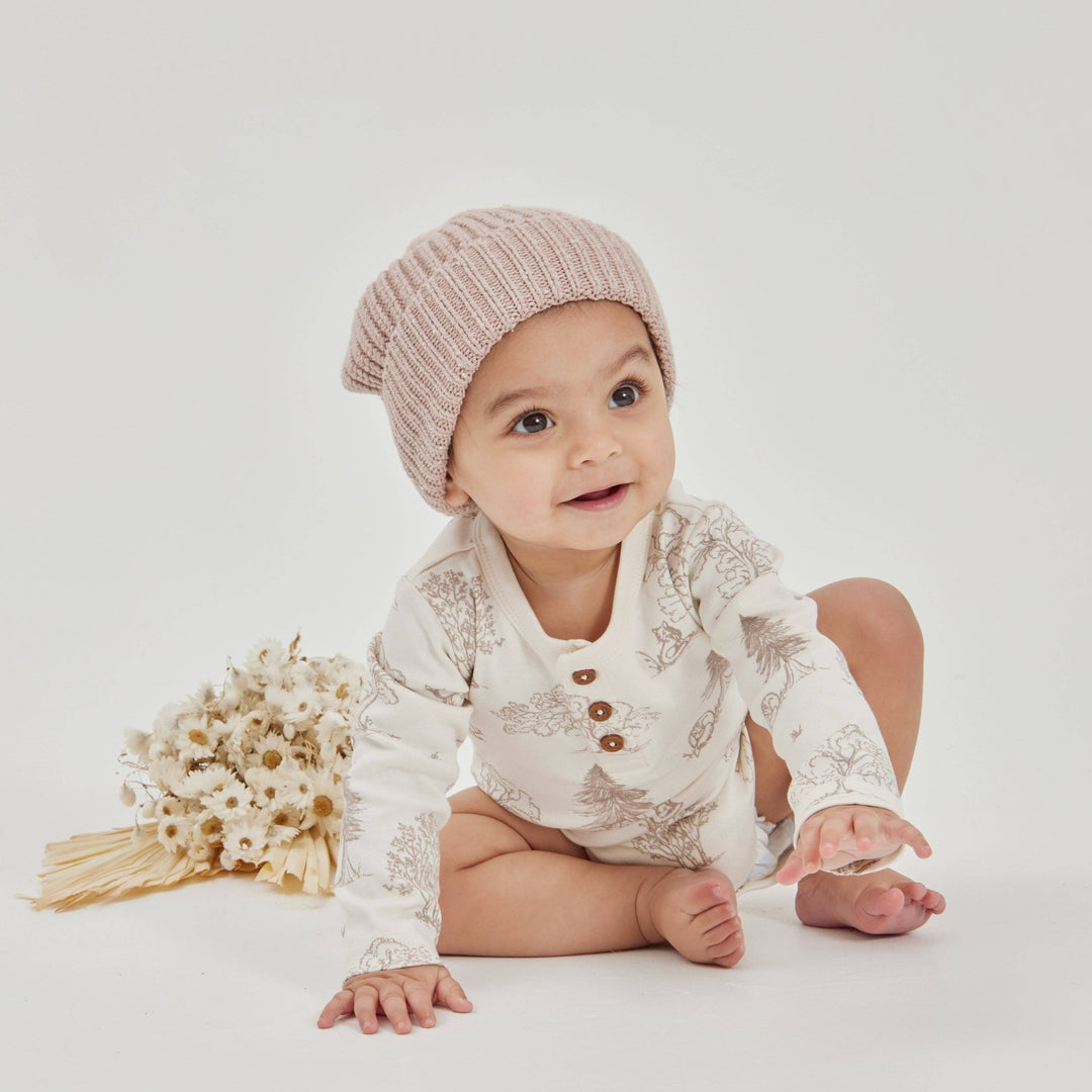 Fox Woods Henley Onesie - Echo Market