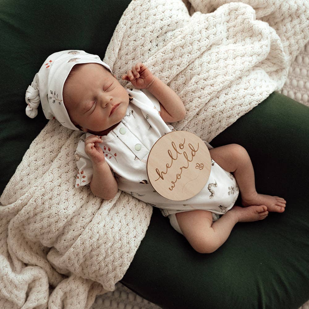 Garden Friends Short Sleeve Organic Bodysuit - Echo Market