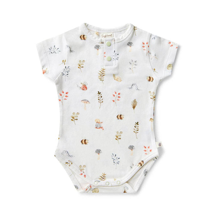 Garden Friends Short Sleeve Organic Bodysuit - Echo Market
