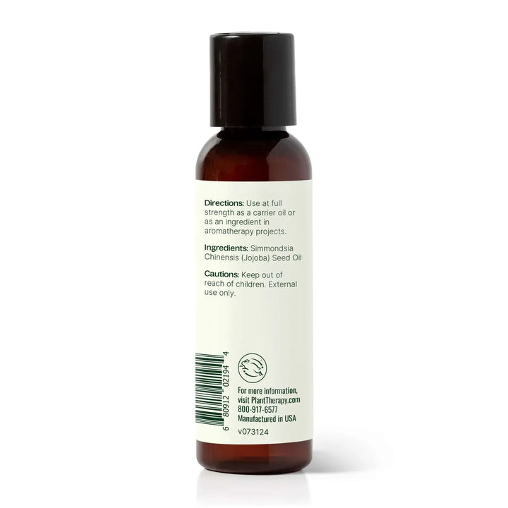 Brown bottle with white label on a white background