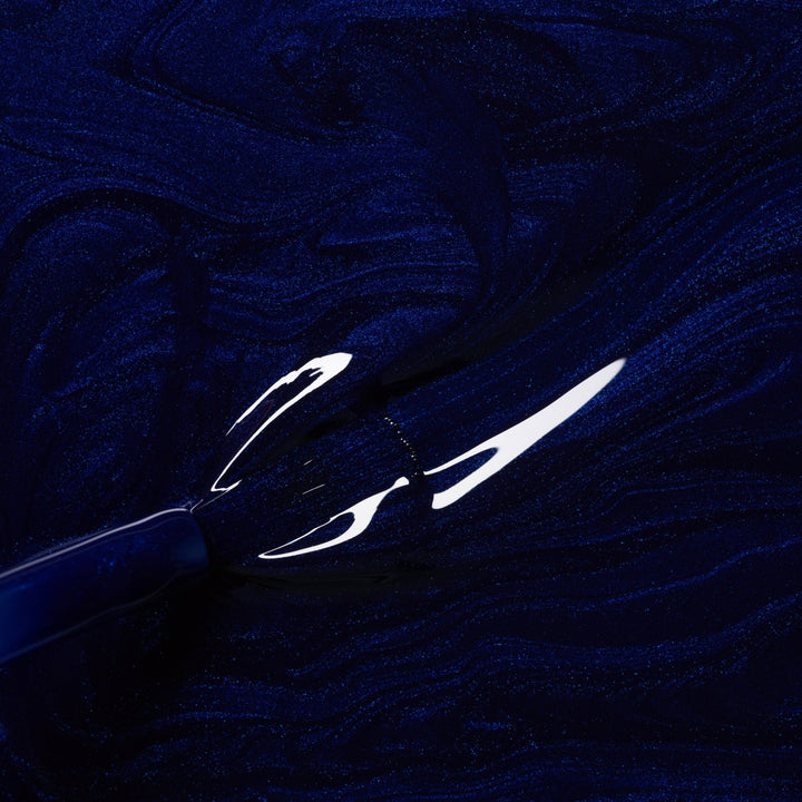 swatch of manucurist dark knight nail polish